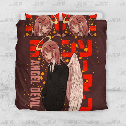 Angel Devil Bedding Set Custom Chainsaw Man