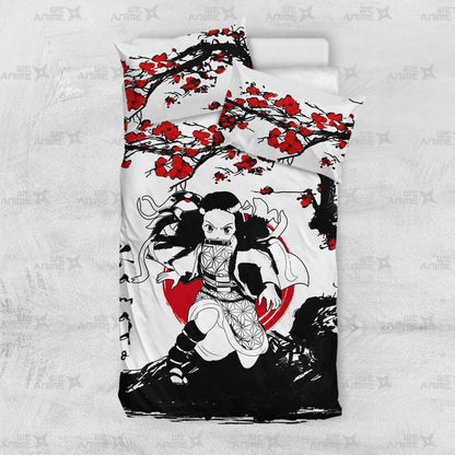 Nezuko Kamado Japanese Edition Bedding Set Anime Room