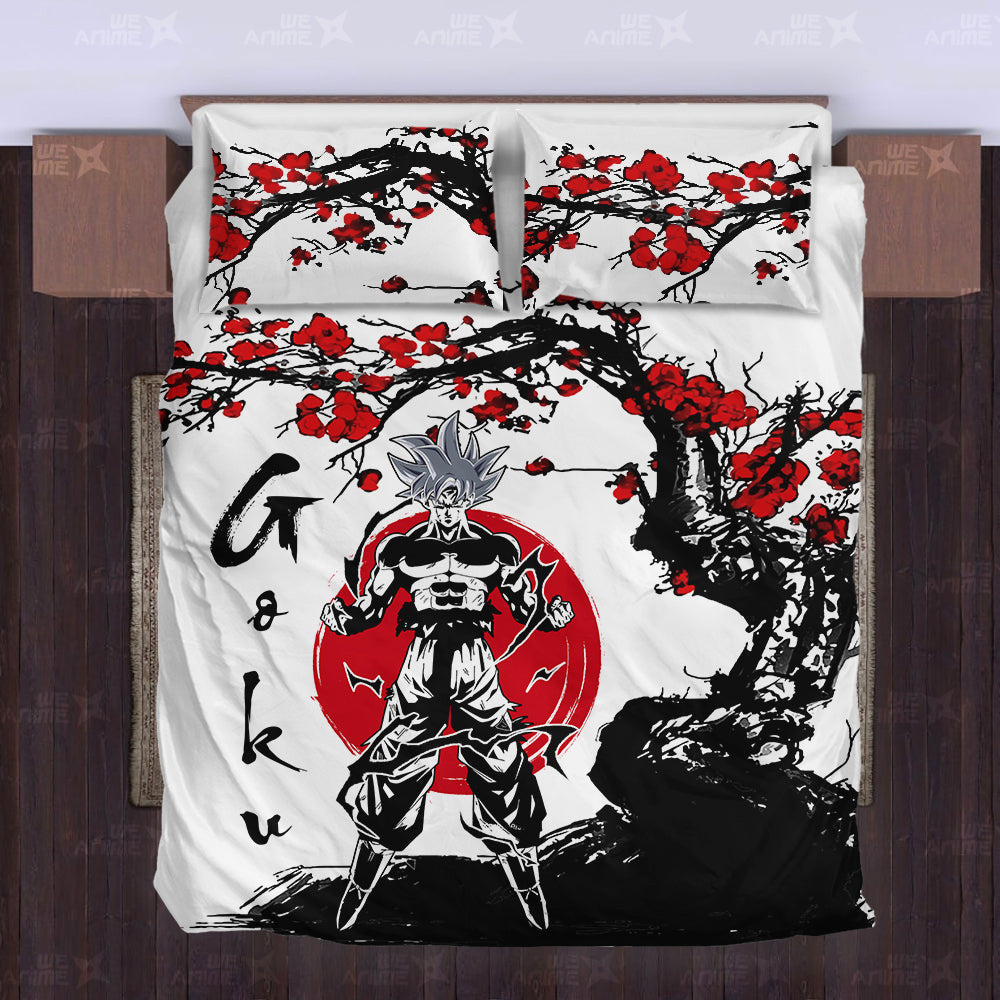 Goku Ultra Instinct Bedding Set Japanese Style