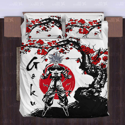 Goku Ultra Instinct Bedding Set Japanese Style