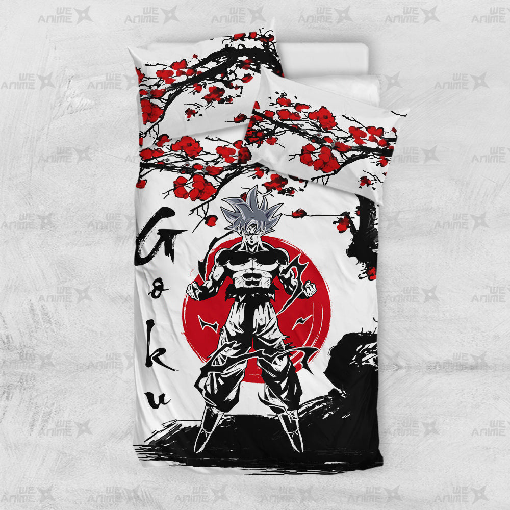 Goku Ultra Instinct Bedding Set Japanese Style