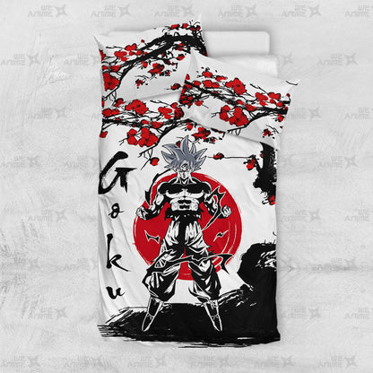 Goku Ultra Instinct Bedding Set Japanese Style
