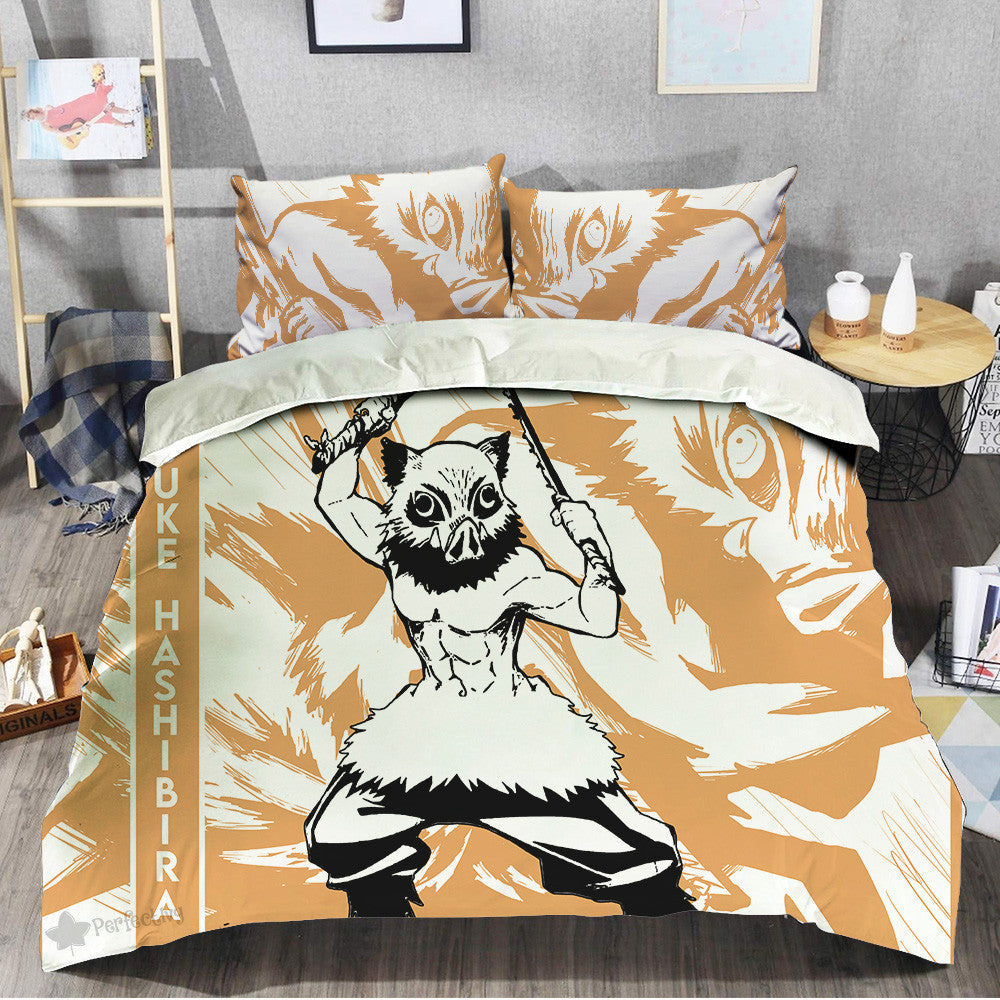 Inosuke Hashibira Bedding Set Custom Anime