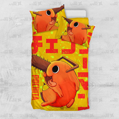 Pochita Bedding Set Custom Chainsaw Man