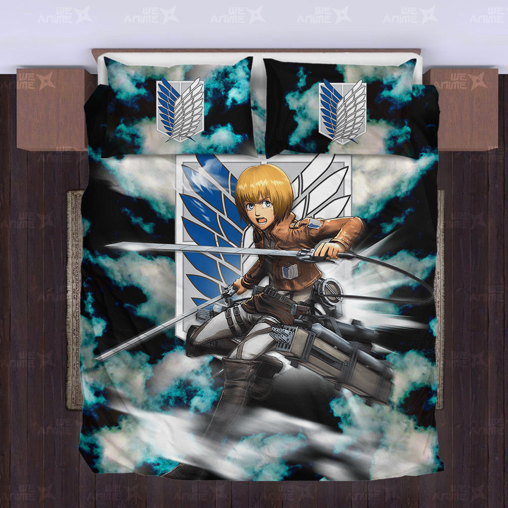 Armin Arlert Bedding Set Custom Attack On Titan