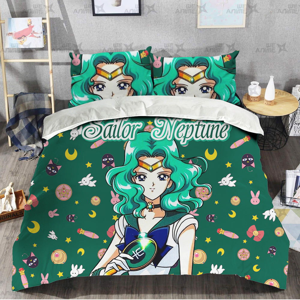 Sailor Neptune Cute Version Bedding Set Custom Sailor Moon
