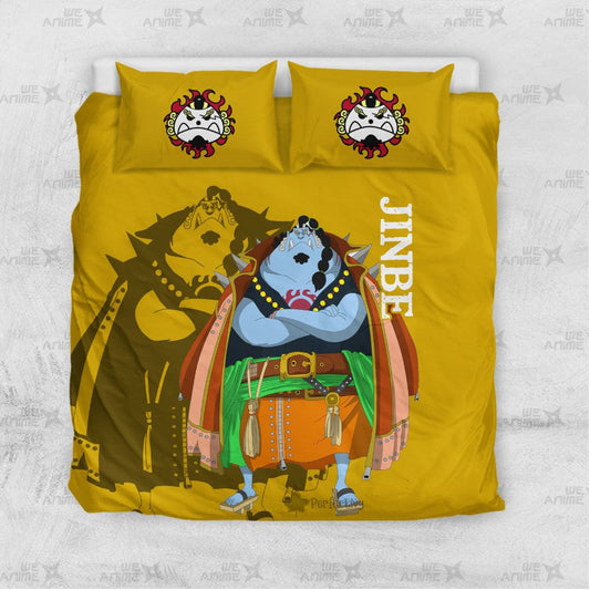 Jinbe Bedding Set Custom Red Anime Home Decor