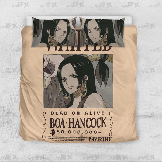 Boa Hancock Wanted Bedding Set Custom