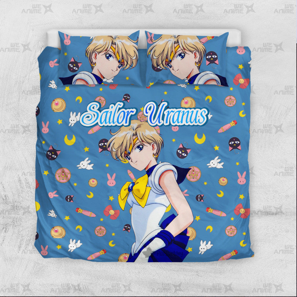 Sailor Uranus Cute Version Bedding Set Custom Sailor Moon