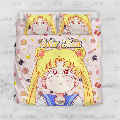 Sailor Moon Cute Version Bedding Set Custom Sailor Moon