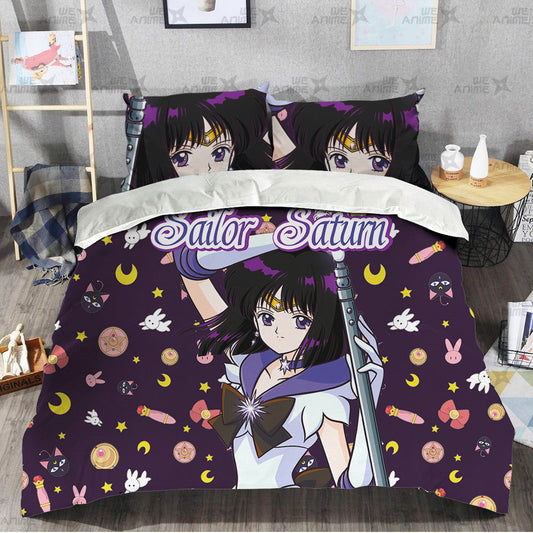 Sailor Saturn Cute Version Bedding Set Custom Sailor Moon