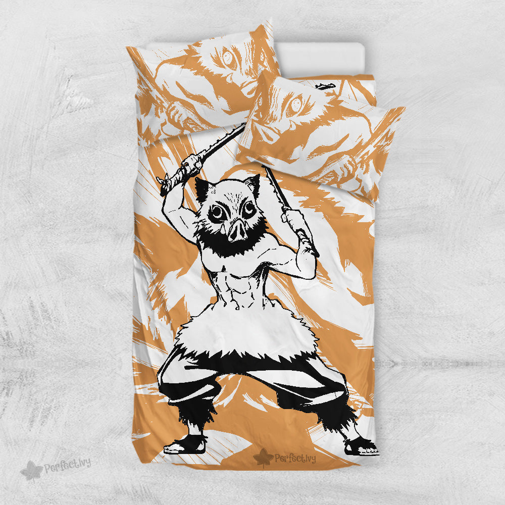 Inosuke Hashibira Bedding Set Custom Anime