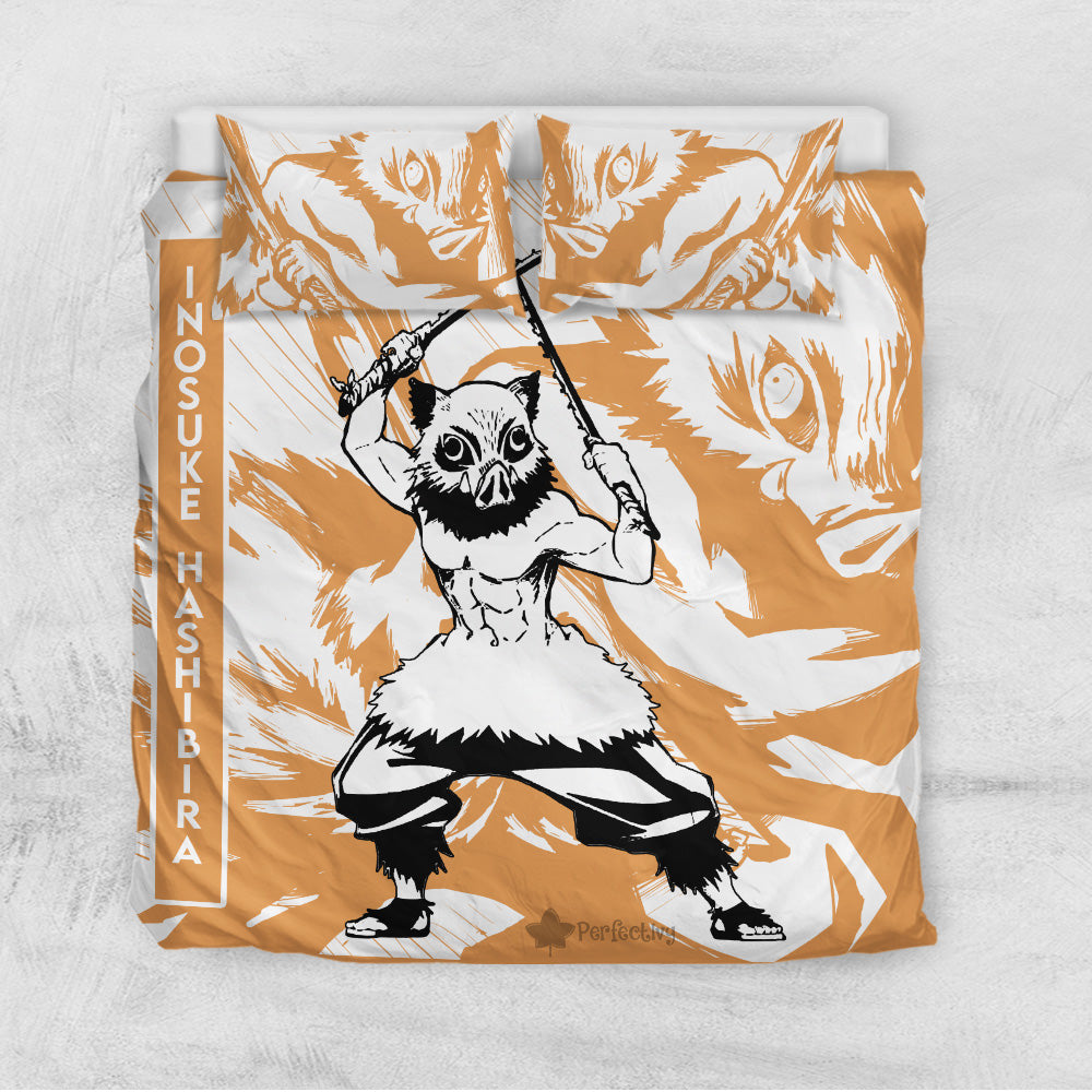 Inosuke Hashibira Bedding Set Custom Anime