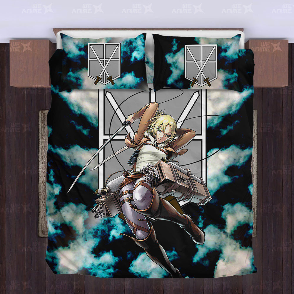 Annie Leonhart Bedding Set Custom Attack On Titan
