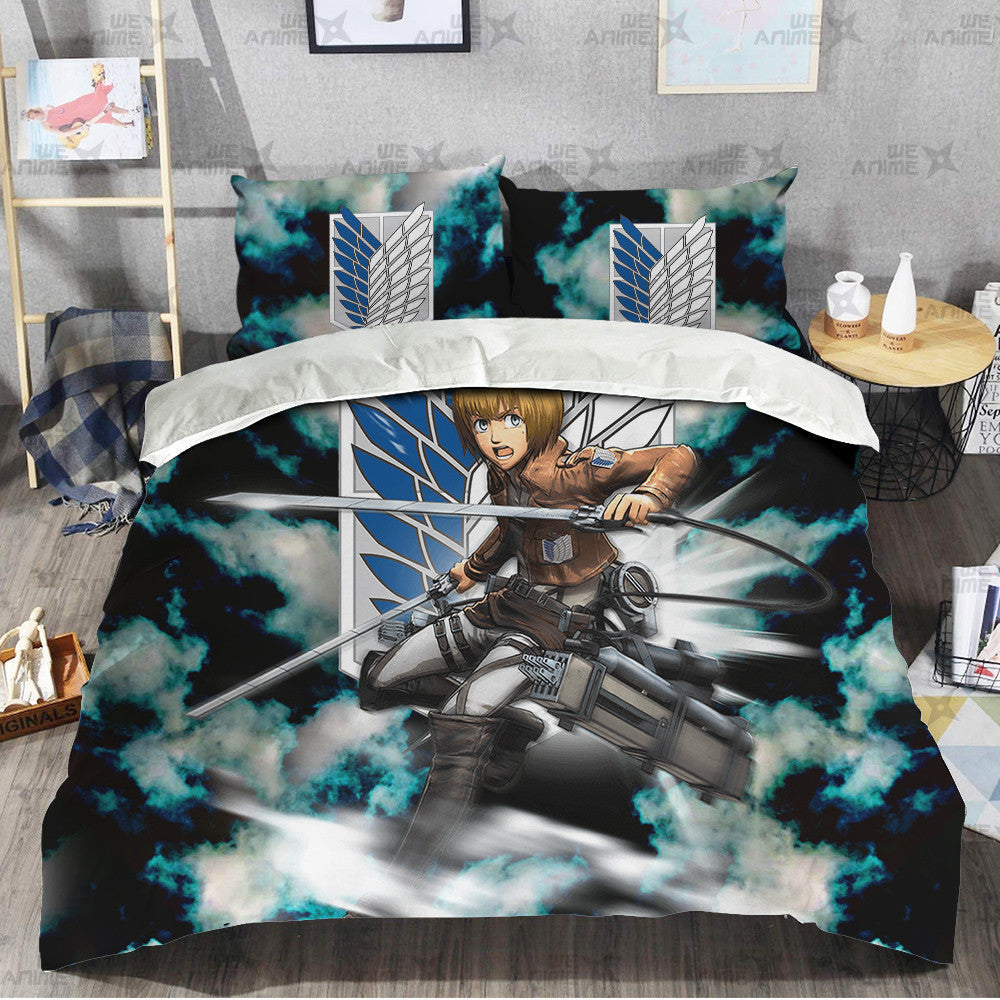 Armin Arlert Bedding Set Custom Attack On Titan