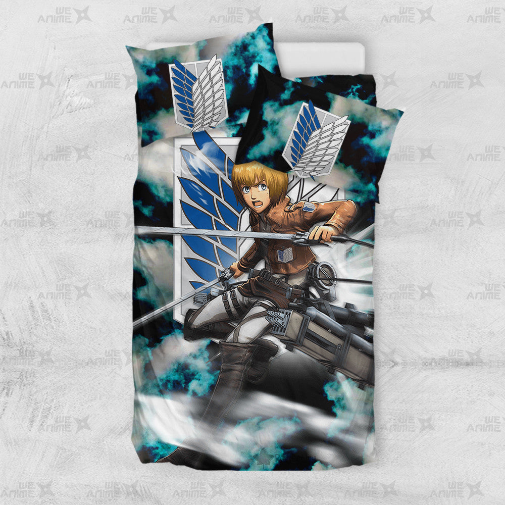 Armin Arlert Bedding Set Custom Attack On Titan