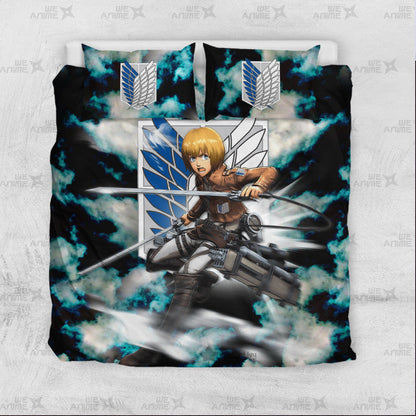 Armin Arlert Bedding Set Custom Attack On Titan