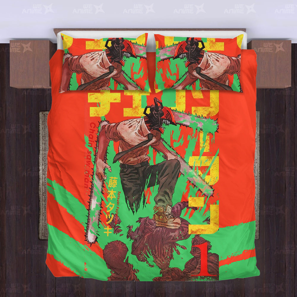 Denji Bedding Set Custom Chainsaw Man