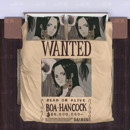 Boa Hancock Wanted Bedding Set Custom