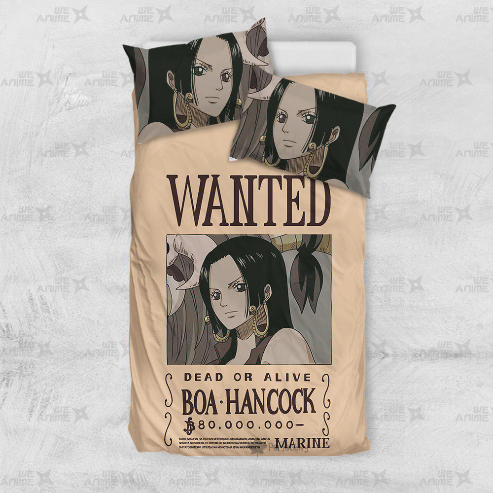 Boa Hancock Wanted Bedding Set Custom