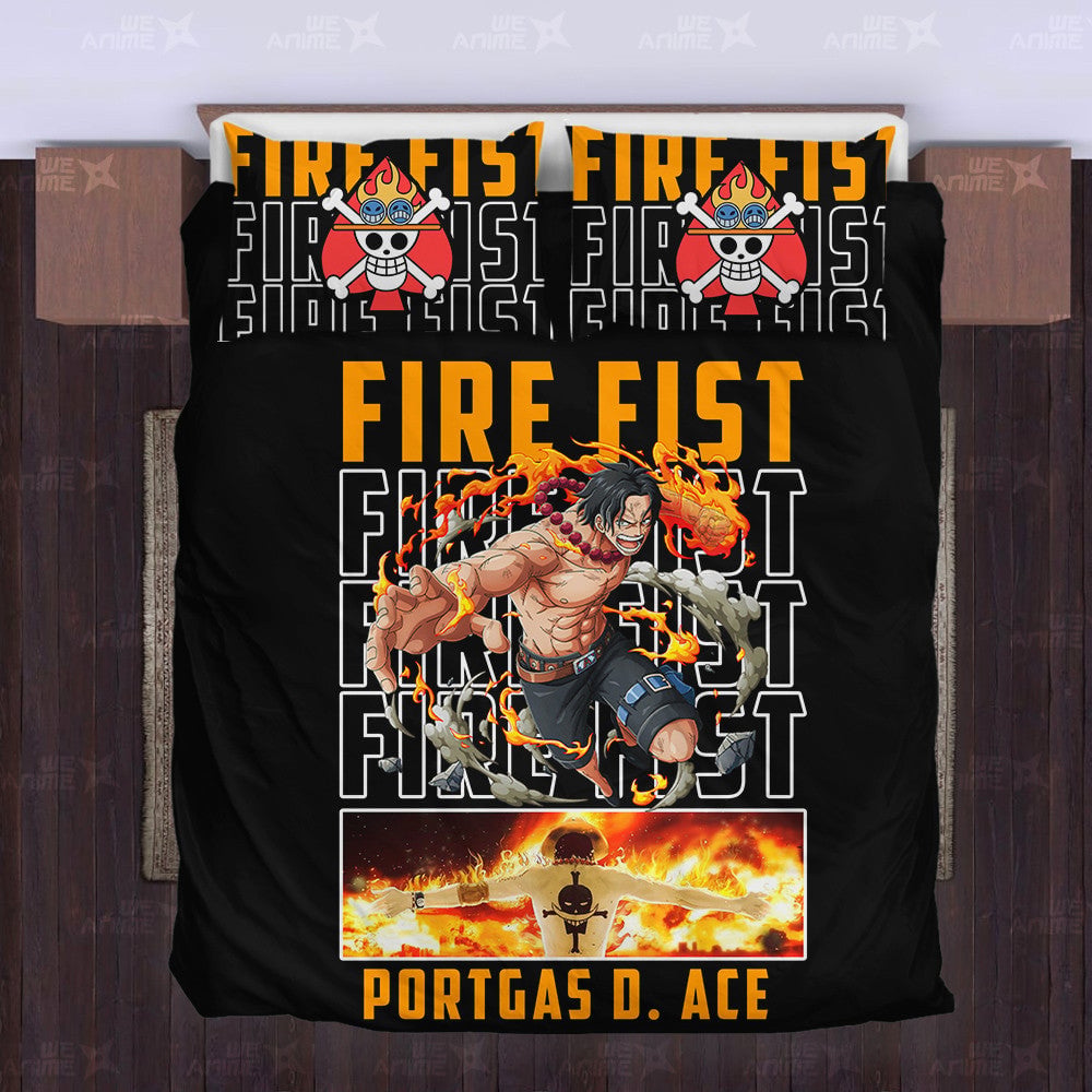 Portgas D. Ace Bedding Set Custom