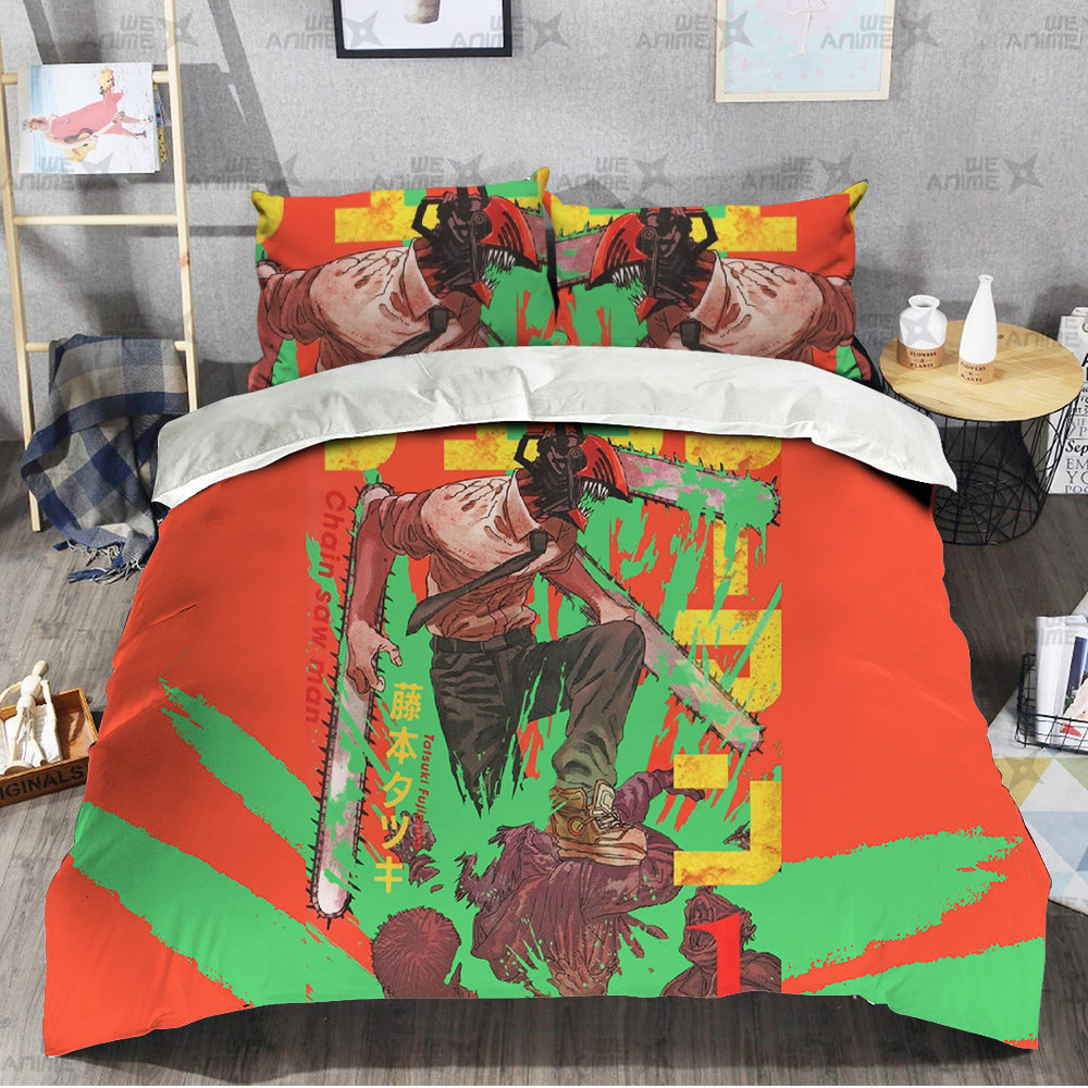 Denji Bedding Set Custom Chainsaw Man