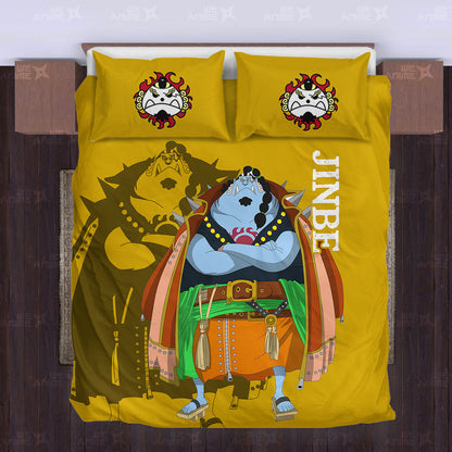 Jinbe Bedding Set Custom Red Anime Home Decor