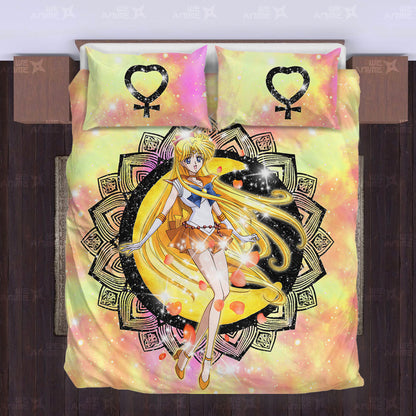 Sailor Venus Bedding Set Custom Sailor Moon