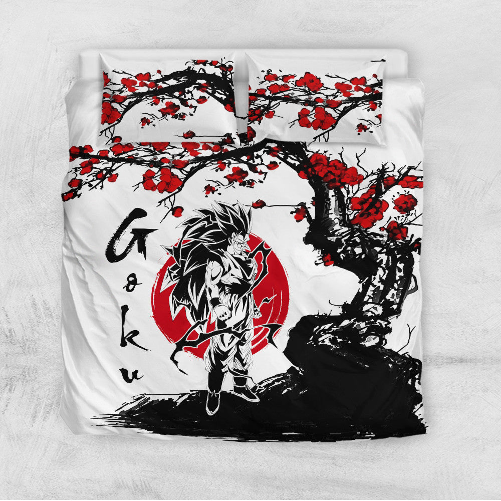 Goku SSJ 3 Bedding Set Custom Japan Style Anime