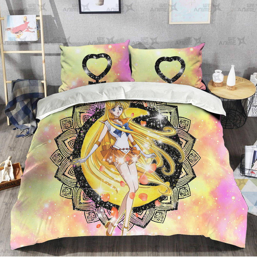 Sailor Venus Bedding Set Custom Sailor Moon