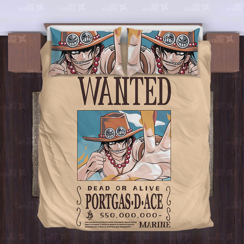 Portgas D. Ace Bedding Set Custom