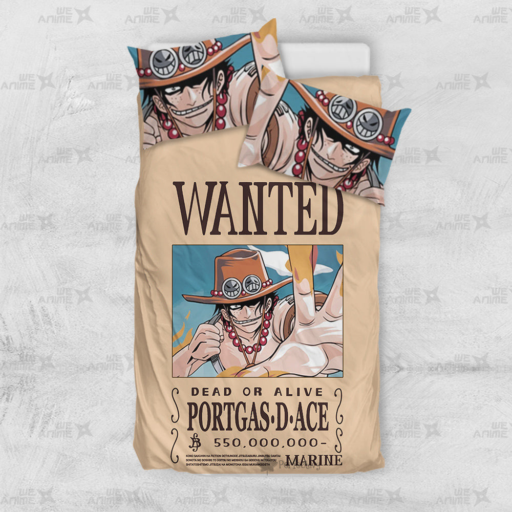 Portgas D. Ace Bedding Set Custom