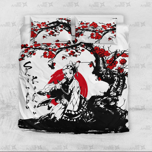 Shinobu Kochou Japanese Edition Bedding Set Anime Room