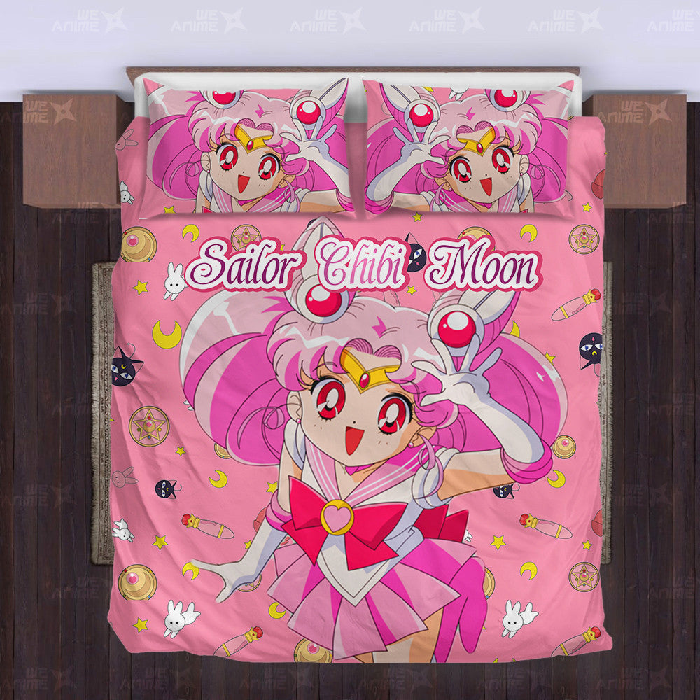 Sailor Chibi Moon Cute Version Bedding Set Custom Sailor Moon