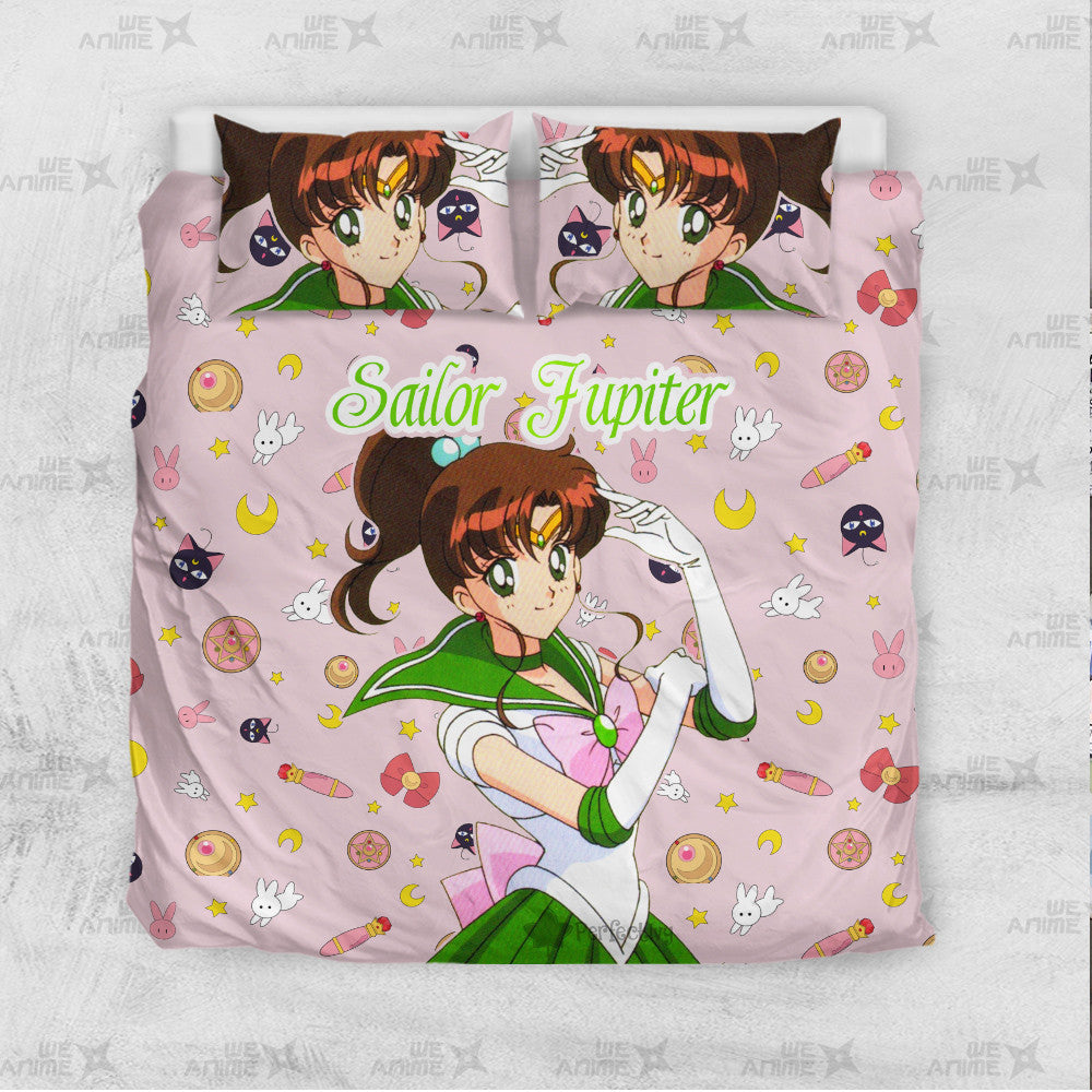 Sailor Jupiter Cute Version Bedding Set Custom Sailor Moon