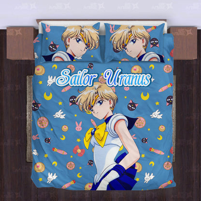 Sailor Uranus Cute Version Bedding Set Custom Sailor Moon