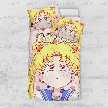 Sailor Moon Cute Version Bedding Set Custom Sailor Moon