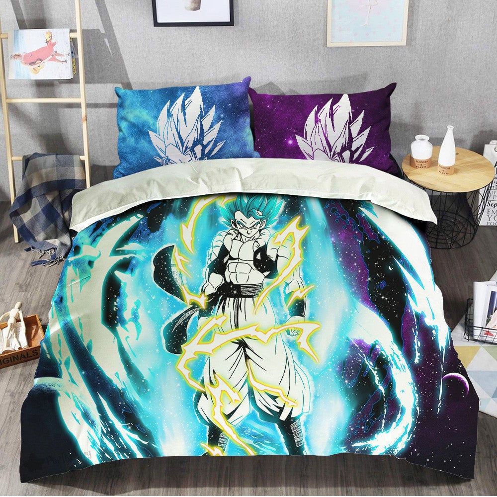 Gogeta Bedding Set Custom Galaxy Anime Room Decor