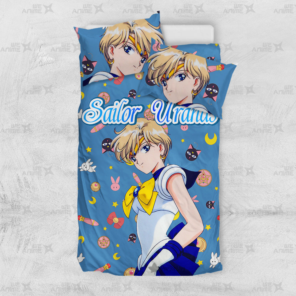 Sailor Uranus Cute Version Bedding Set Custom Sailor Moon