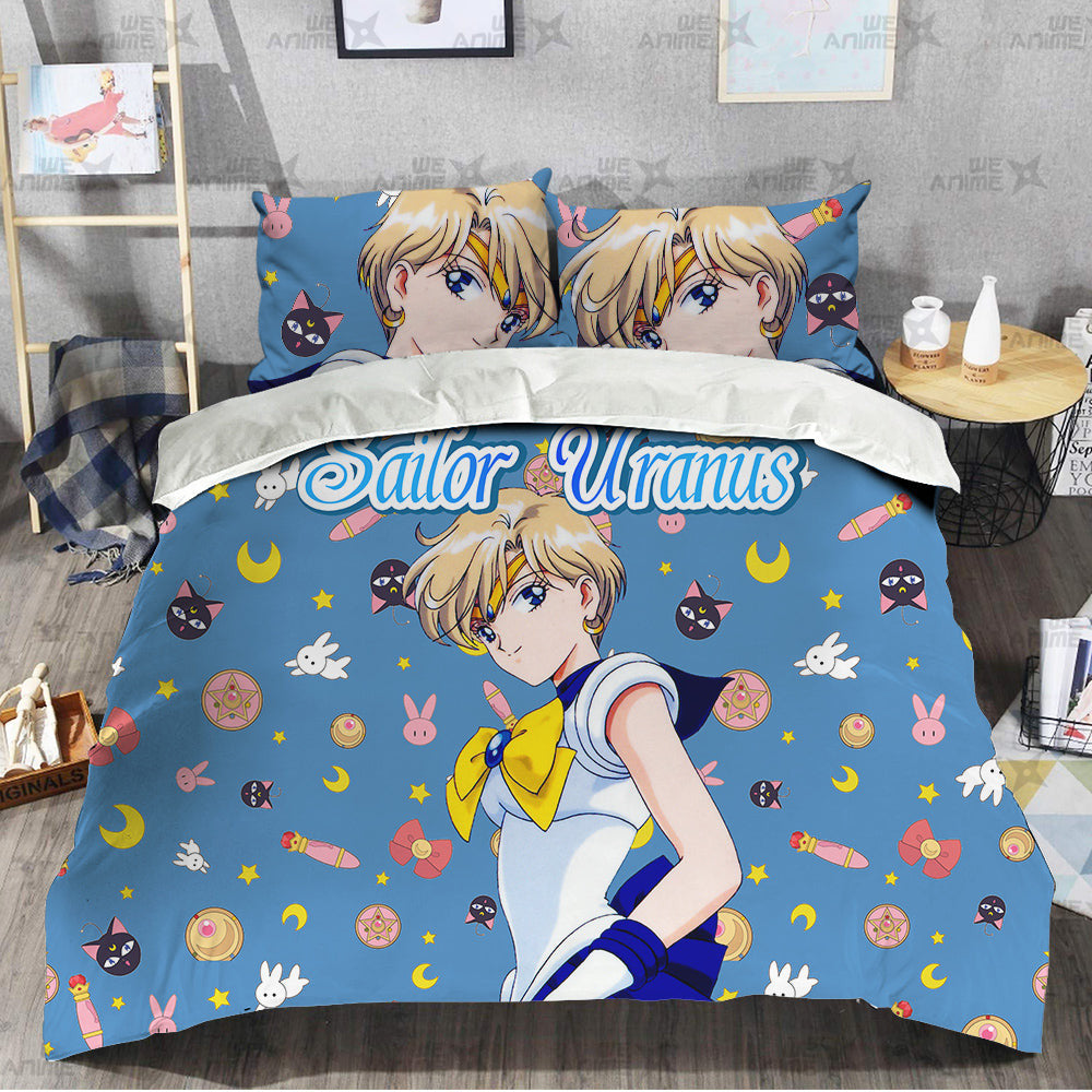 Sailor Uranus Cute Version Bedding Set Custom Sailor Moon