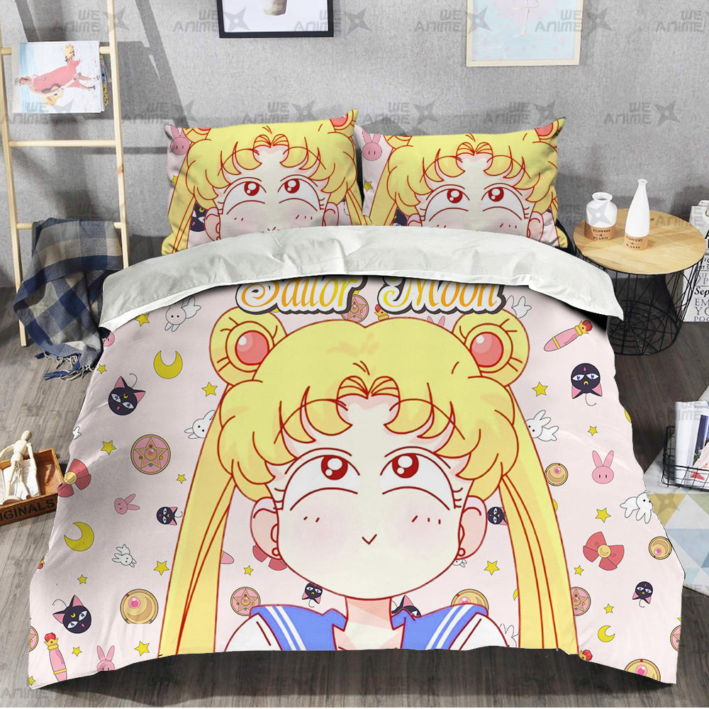Sailor Moon Cute Version Bedding Set Custom Sailor Moon
