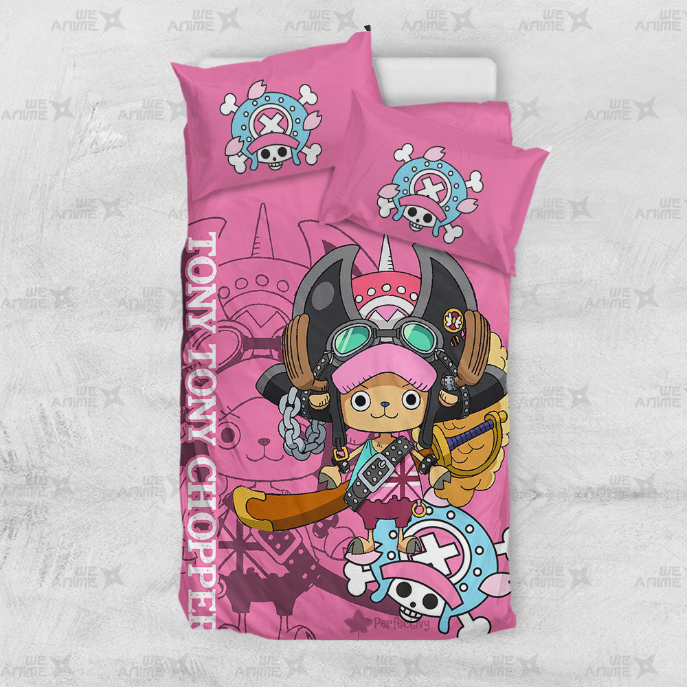 Tony Tony Chopper Bedding Set Custom Red Anime Home Decor