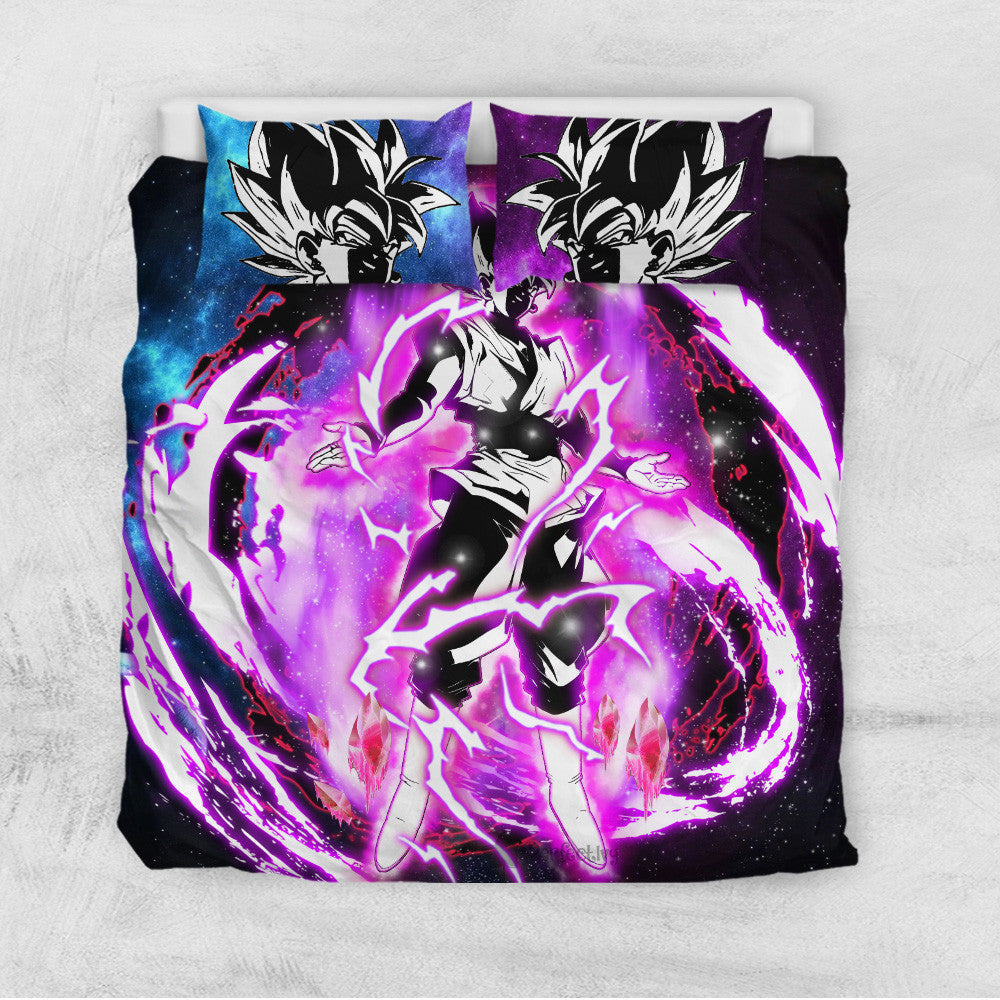Goku Black Rose Bedding Set Custom Galaxy Anime Room Decor