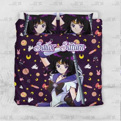 Sailor Saturn Cute Version Bedding Set Custom Sailor Moon