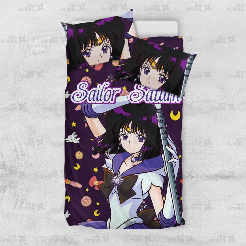 Sailor Saturn Cute Version Bedding Set Custom Sailor Moon