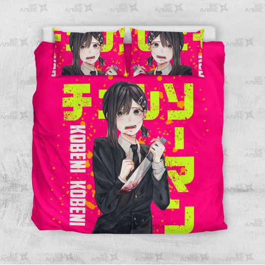 Kobeni Higashiyama Bedding Set Custom Chainsaw Man