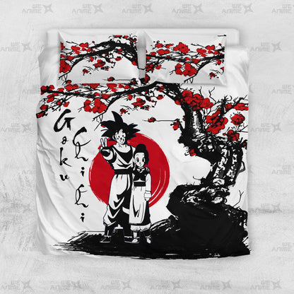 Goku and Chichi Bedding Set