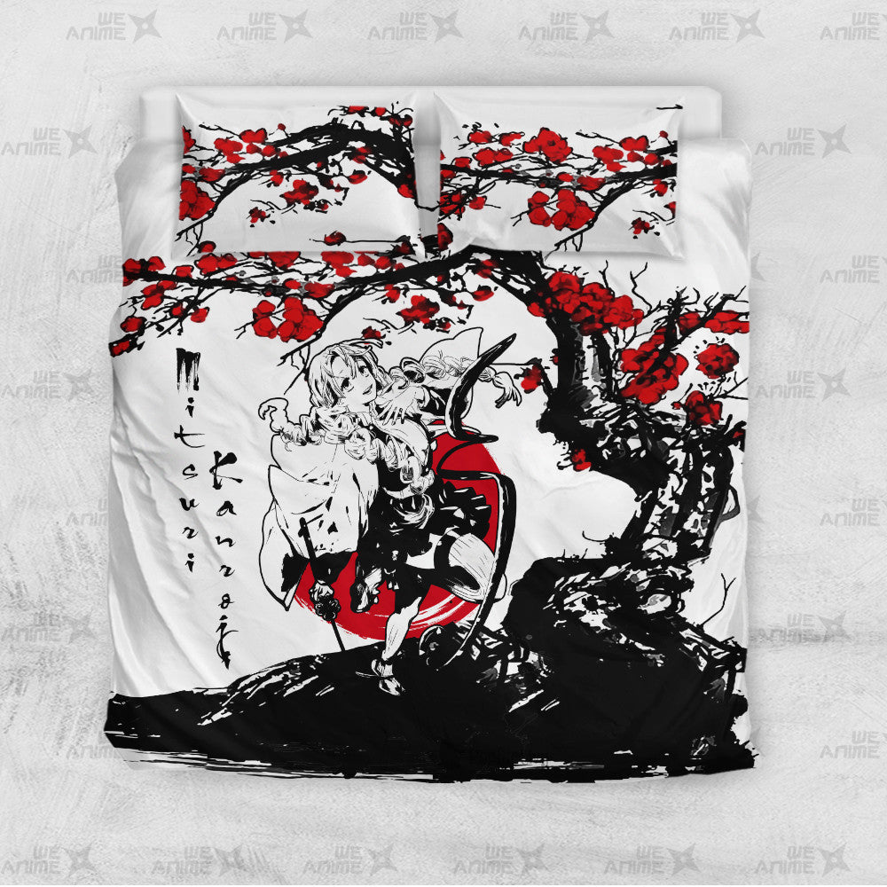 Mitsuri Kanroji Japanese Edition Bedding Set Anime Room