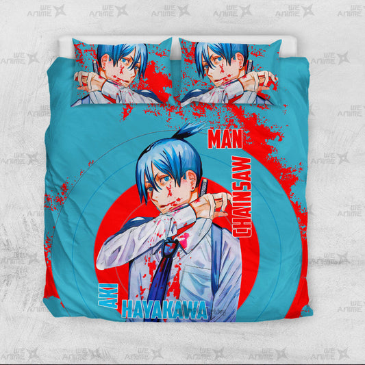 Aki Hayakawa Bedding Set Custom Chainsaw Man