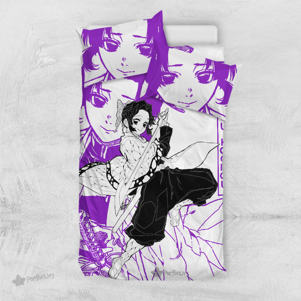 Shinobu Kochou Bedding Set Custom Anime